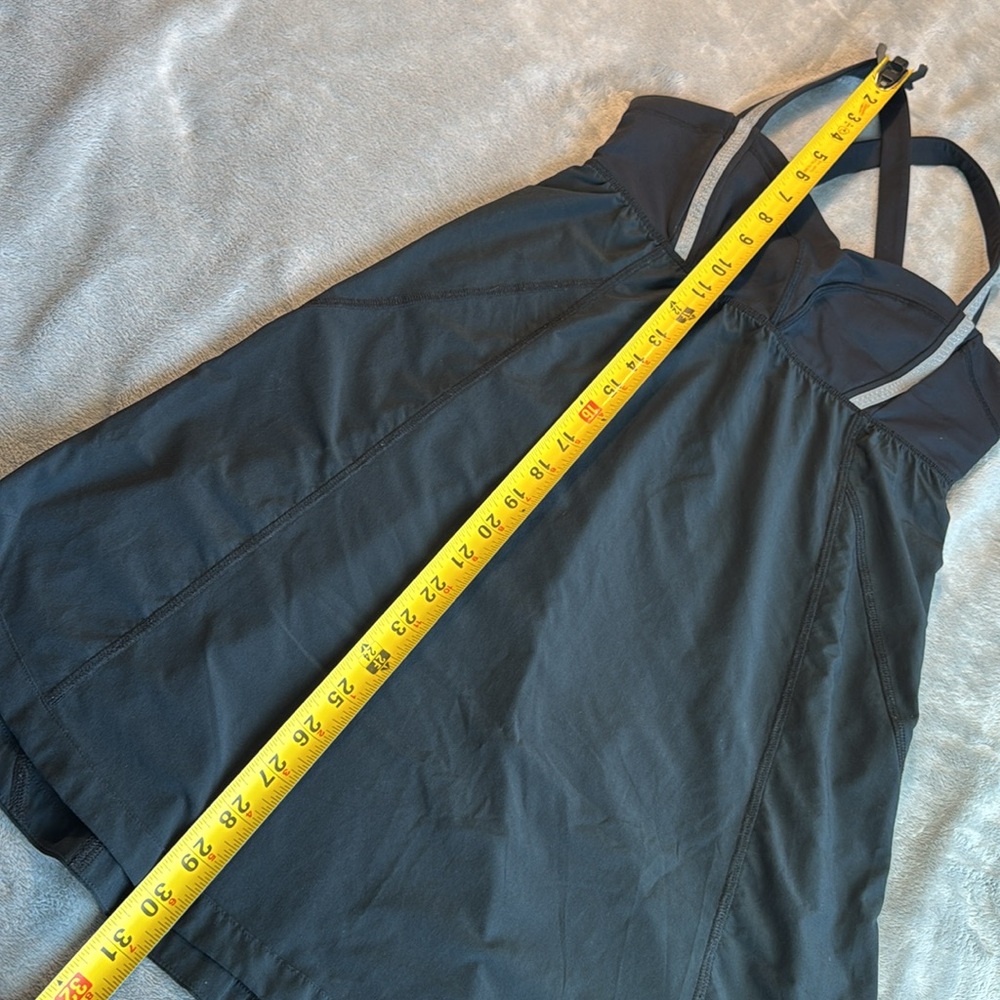 Lululemon Run Illuminate Dress Solid Black Size 6 - Picture 8 of 11